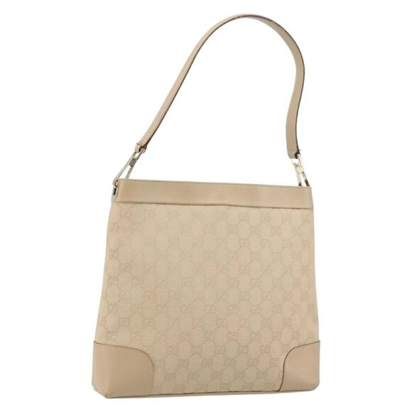 GUCCI GG Canvas Shoulder Bag Beige Gold 33900 Auth gh831 - Picture 2 of 16